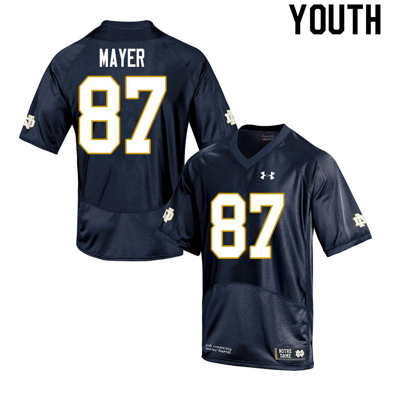 Youth #87 Michael Mayer Notre Dame Fighting Irish College Football Jerseys Sale-Navy